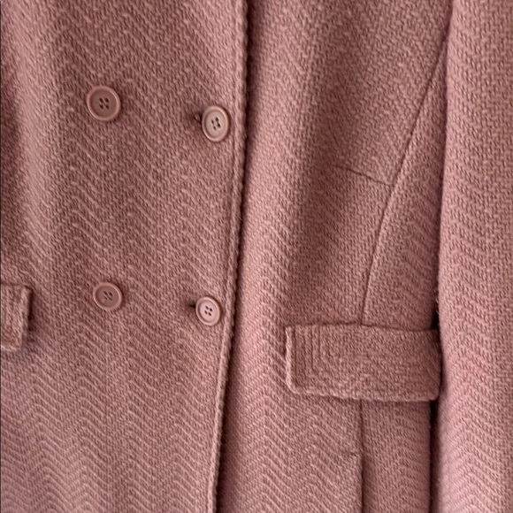Ann Taylor Loft Pinkish double breasted Pea Coat - Picture 4 of 11